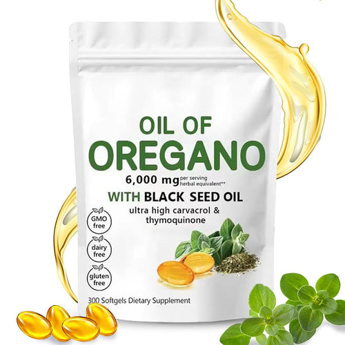 Black Seed Oil Soft Capsules Oil of Oregano Soft Capsules 300 capsules /180 capsules available