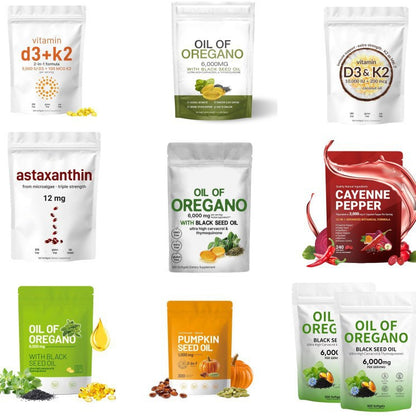 Black Seed Oil Soft Capsules Oil of Oregano Soft Capsules 300 capsules /180 capsules available