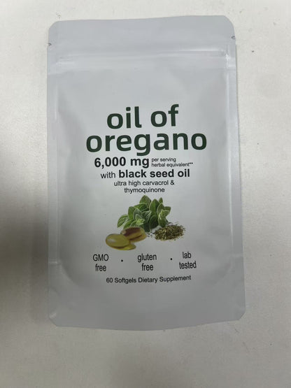 Black Seed Oil Soft Capsules Oil of Oregano Soft Capsules 300 capsules /180 capsules available